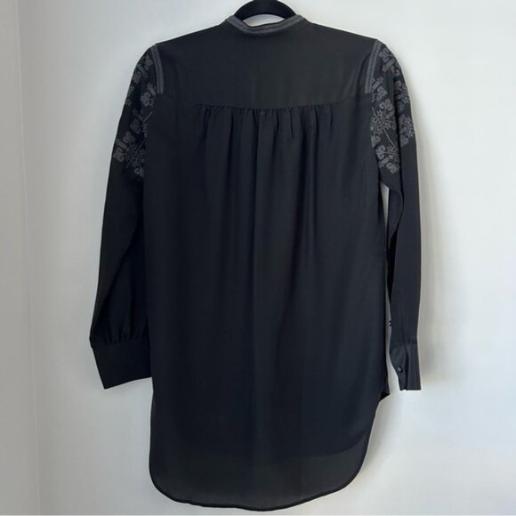 Madewell Silk Ballad Tunic Shirt Top - Picture 3 of 7